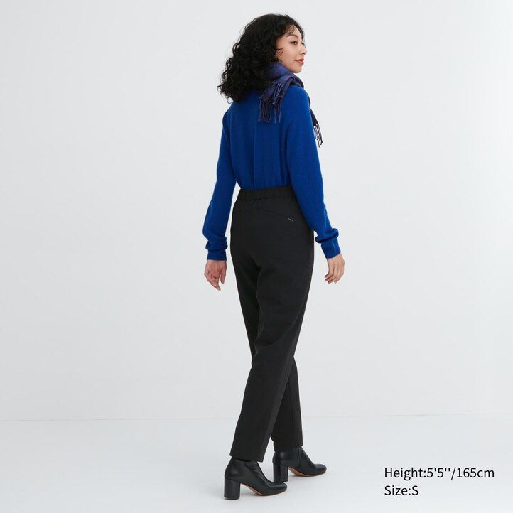 womens uniqlo heattech warm lined tops navy